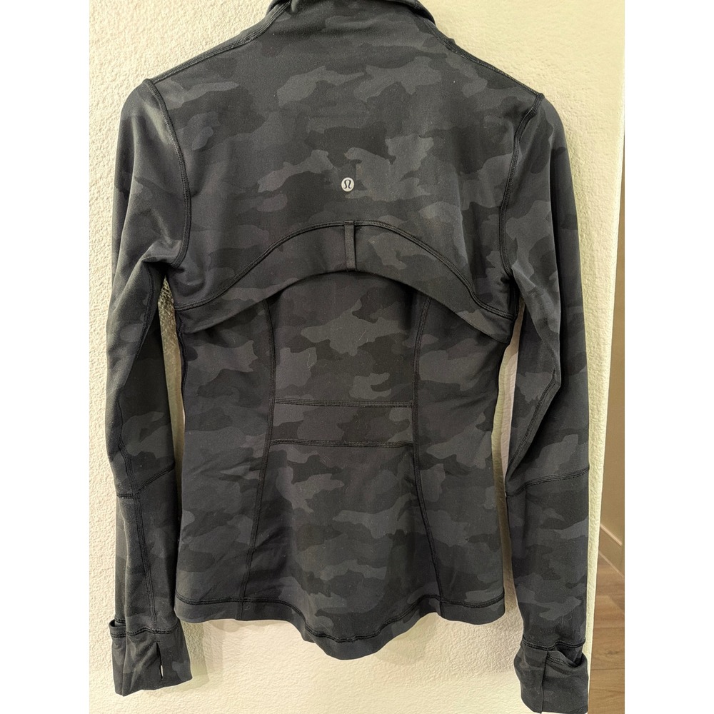 Lululemon Define Jacket Heritage 365 Camo Deep Coal Multi Size 6 Full Zip